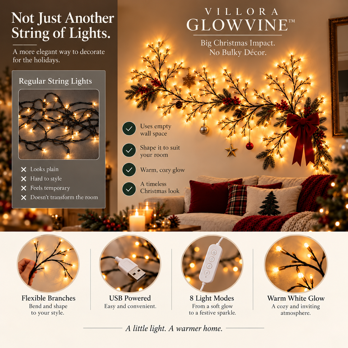 Christmas Wall Light For Cozy Homes